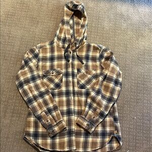 Plaid Hooded Flannel Shirt